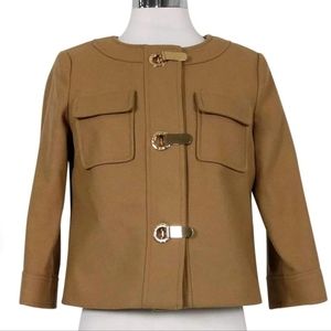 Michael Kors Tan and Gold Blazer